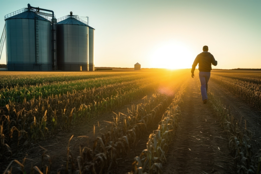 Row crop farmer