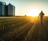 Row crop farmer